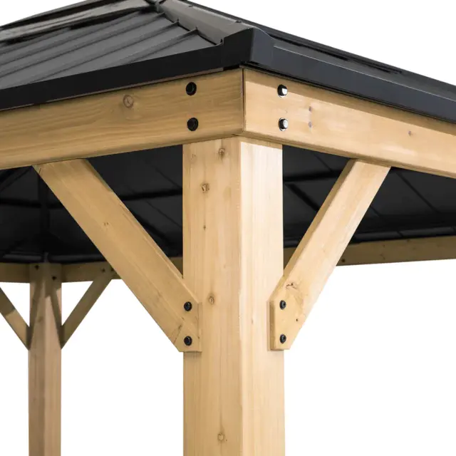 【Gazebo】Dewhitt Solid Wood Patio Gazebo
