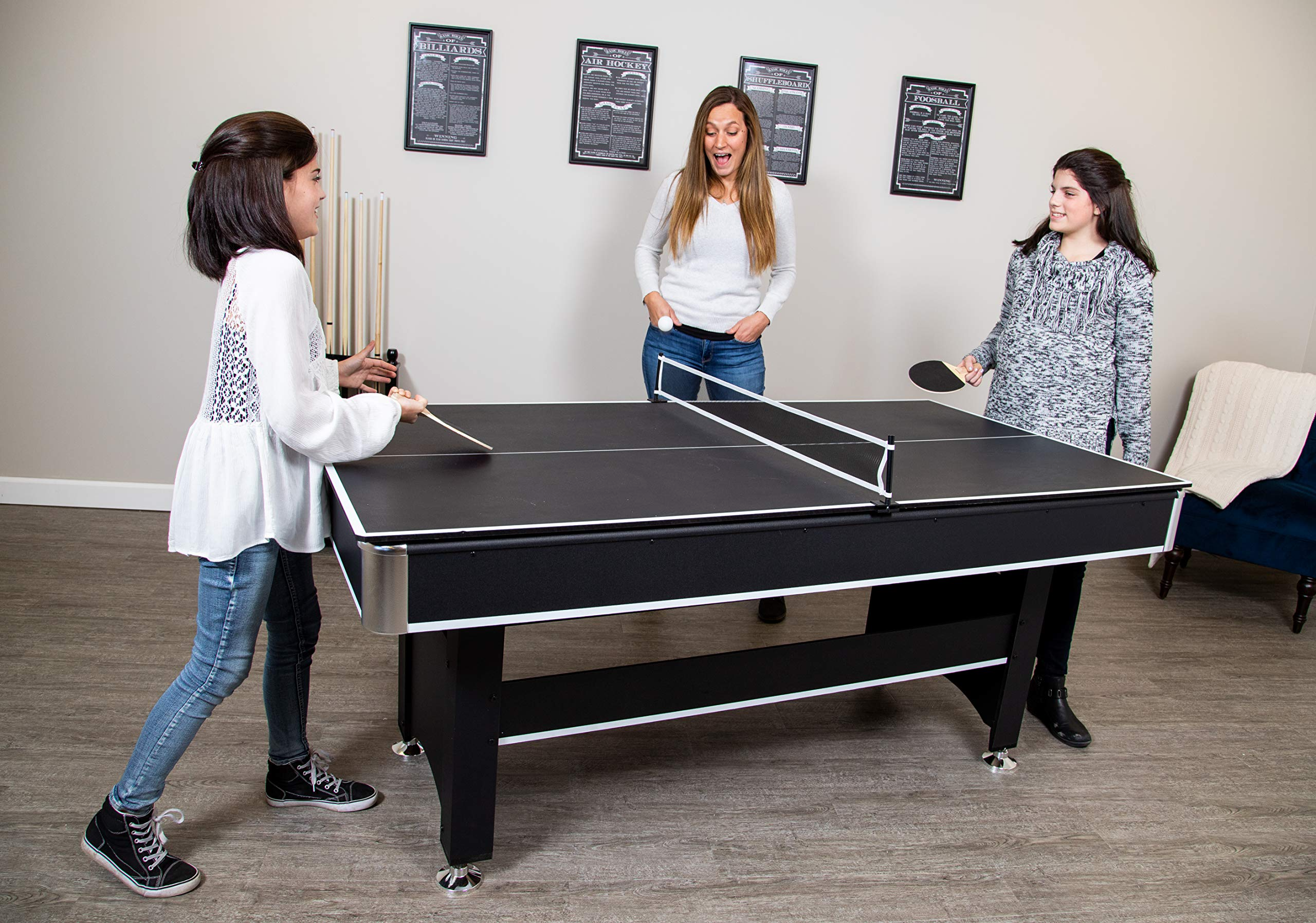 【Sports&Outdoors】Spartan 6-Ft Pool & Table Tennis Multigame Table for Family Recreation Game Rooms