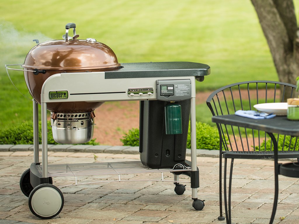 【Appliances】Weber Performer Deluxe Charcoal Grill, 22-Inch, Touch-N-Go Gas Ignition System