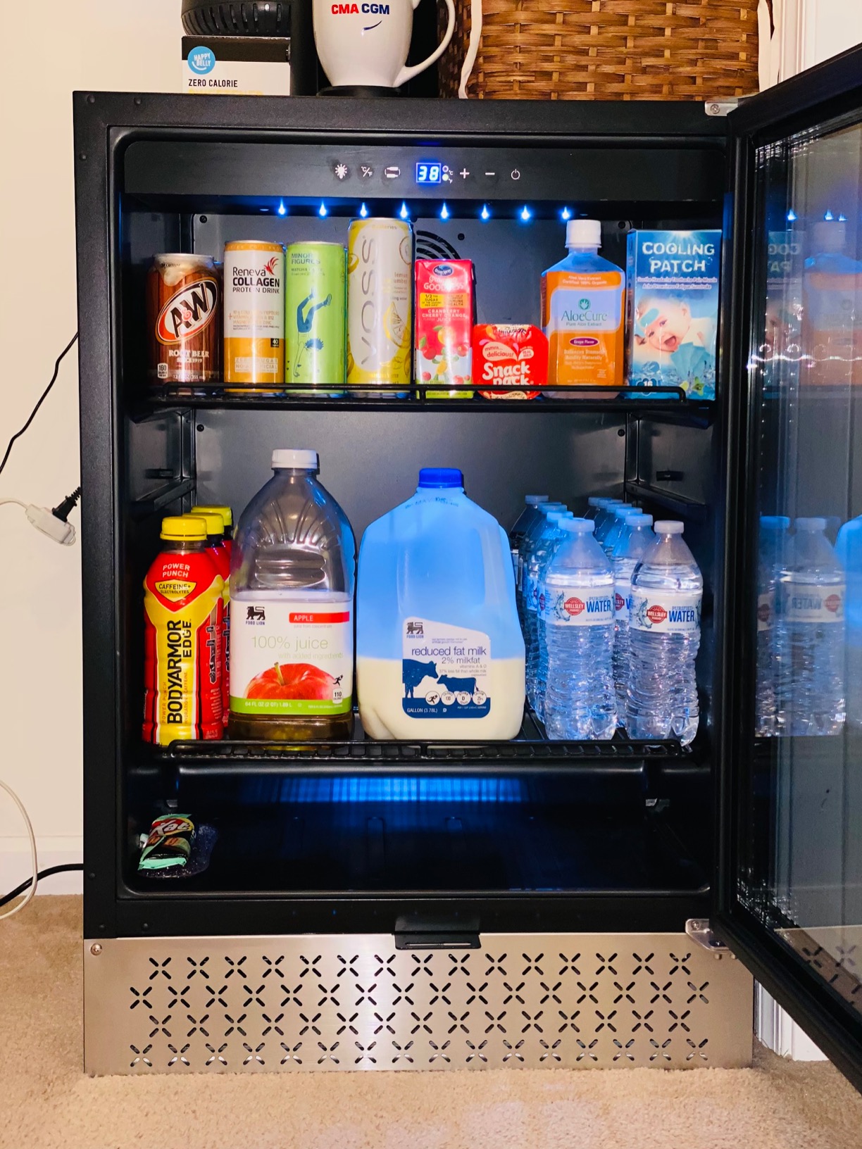 【Appliances】Tylza Beverage Refrigerator 24 Inch, 190 Can Built-in/Freestanding Beverage Cooler Fridge