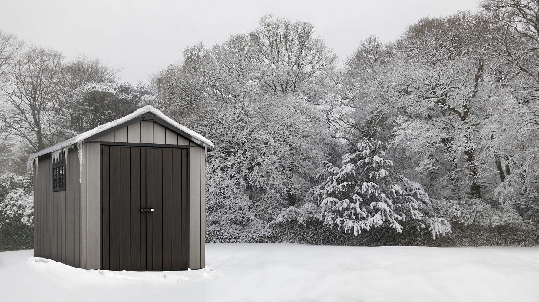 Keter Oakland 7.5 x 9 Foot Large Resin- Grey