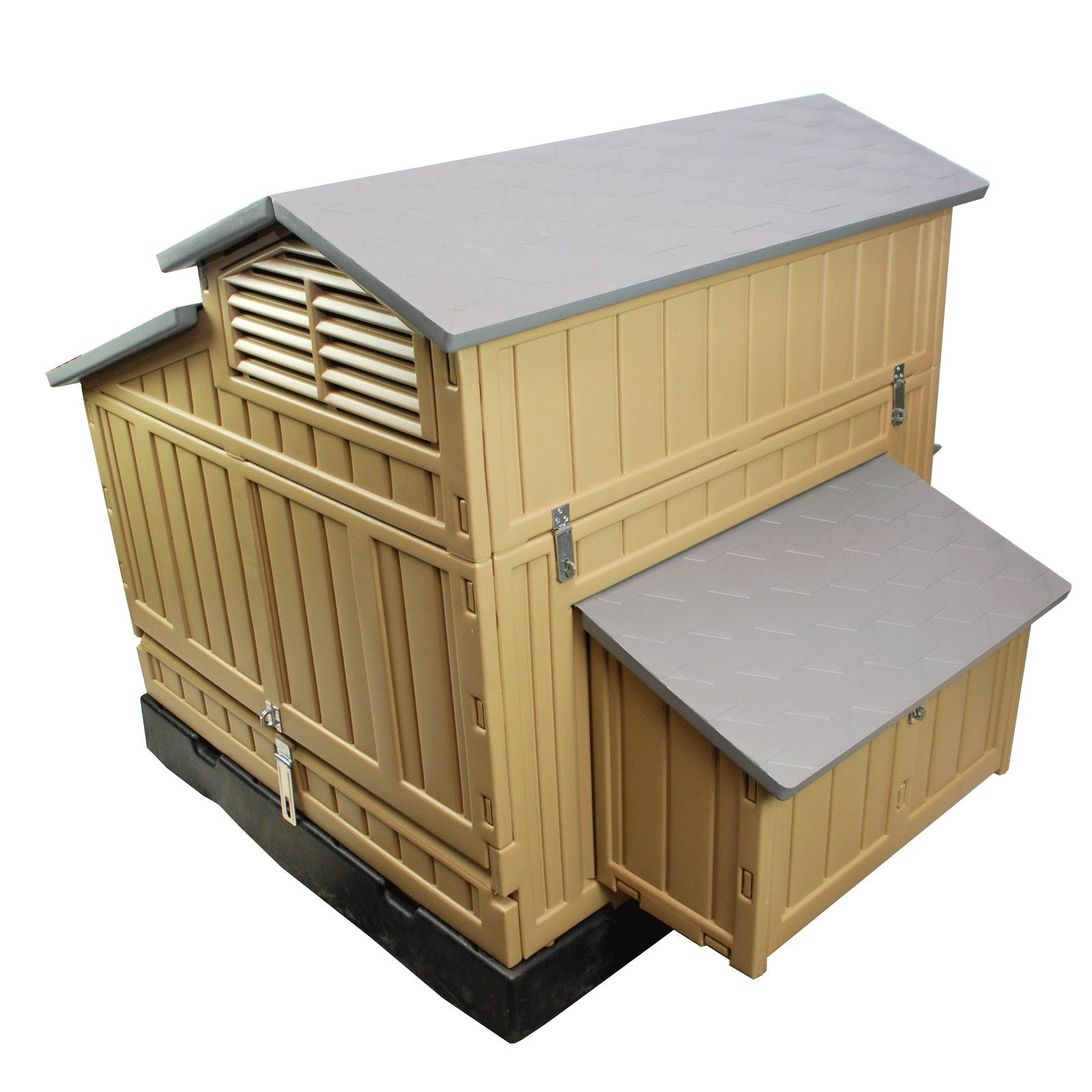 【Home&Garden】Large Chicken Coop Backyard Hen House 4-6 Large 6-12 Bantams
