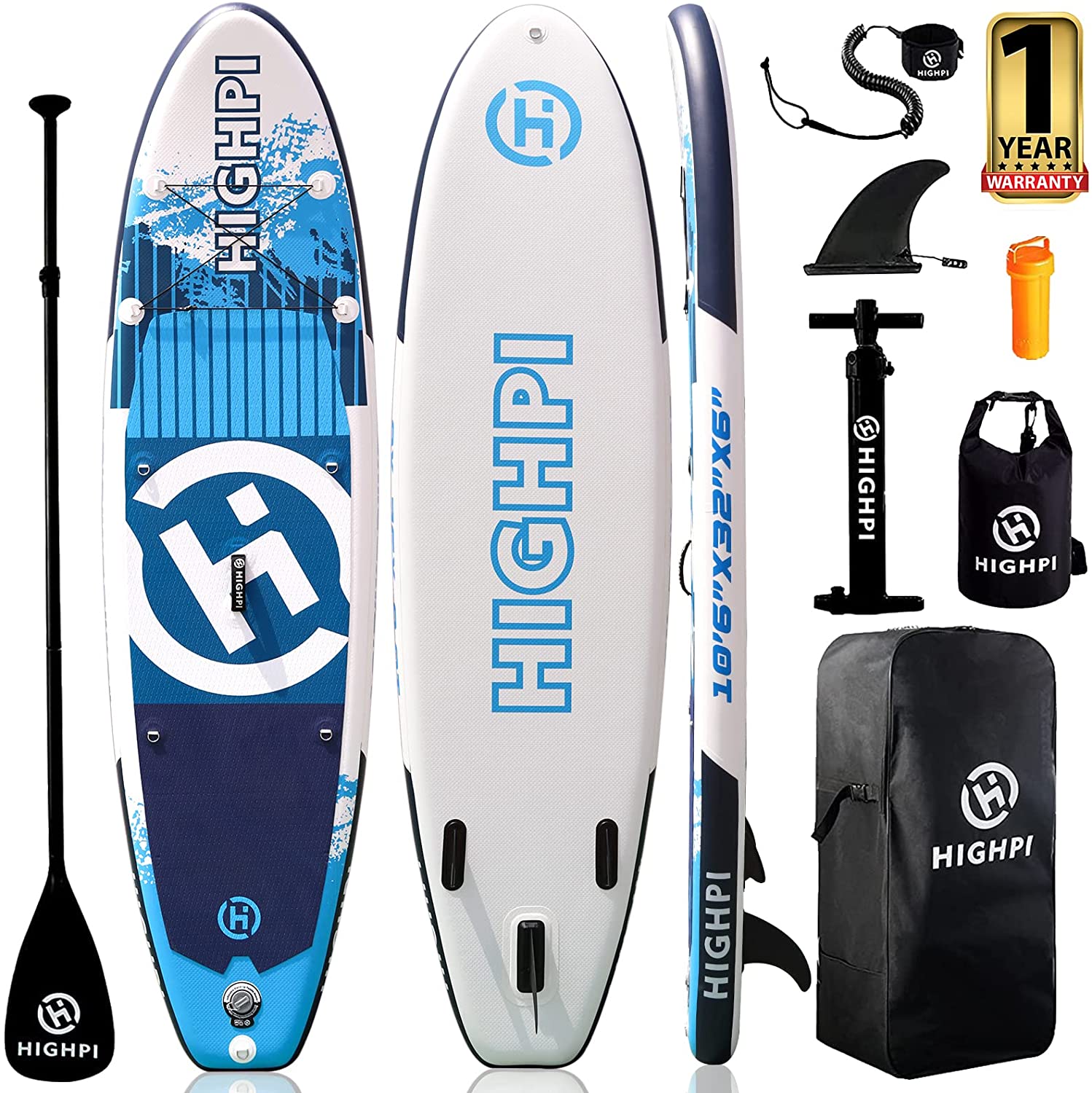 【Sports&Outdoors】Highpi Inflatable Stand Up Paddle Boards, 10’6”11′ Ultra-Light SUP for All Skill Levels