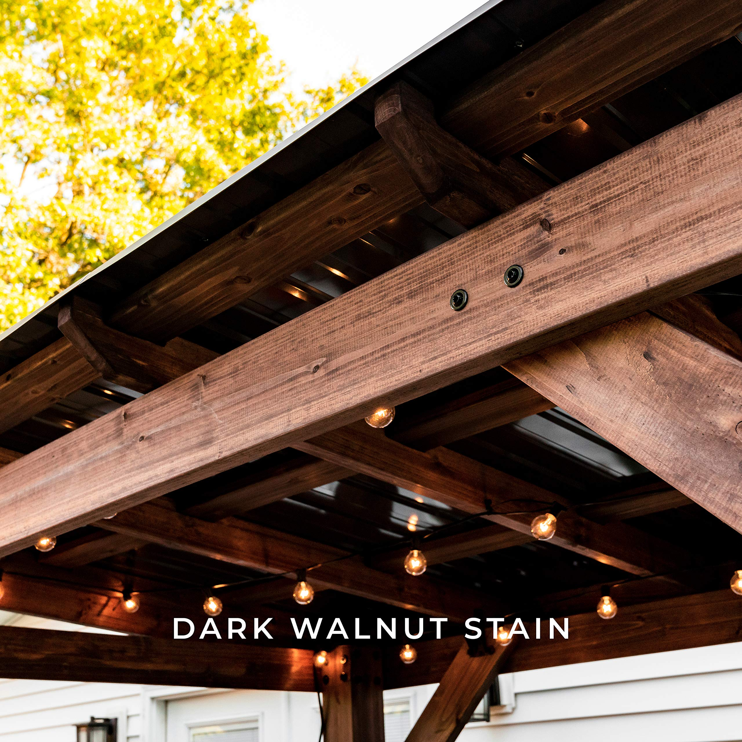 【Home&Garden】Saxony Wooden Grill Gazebo