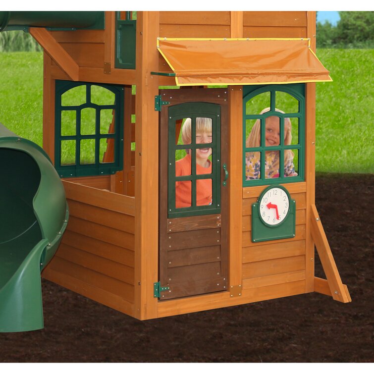【Sports&Outdoors】Cloverdale Wooden Swing Set