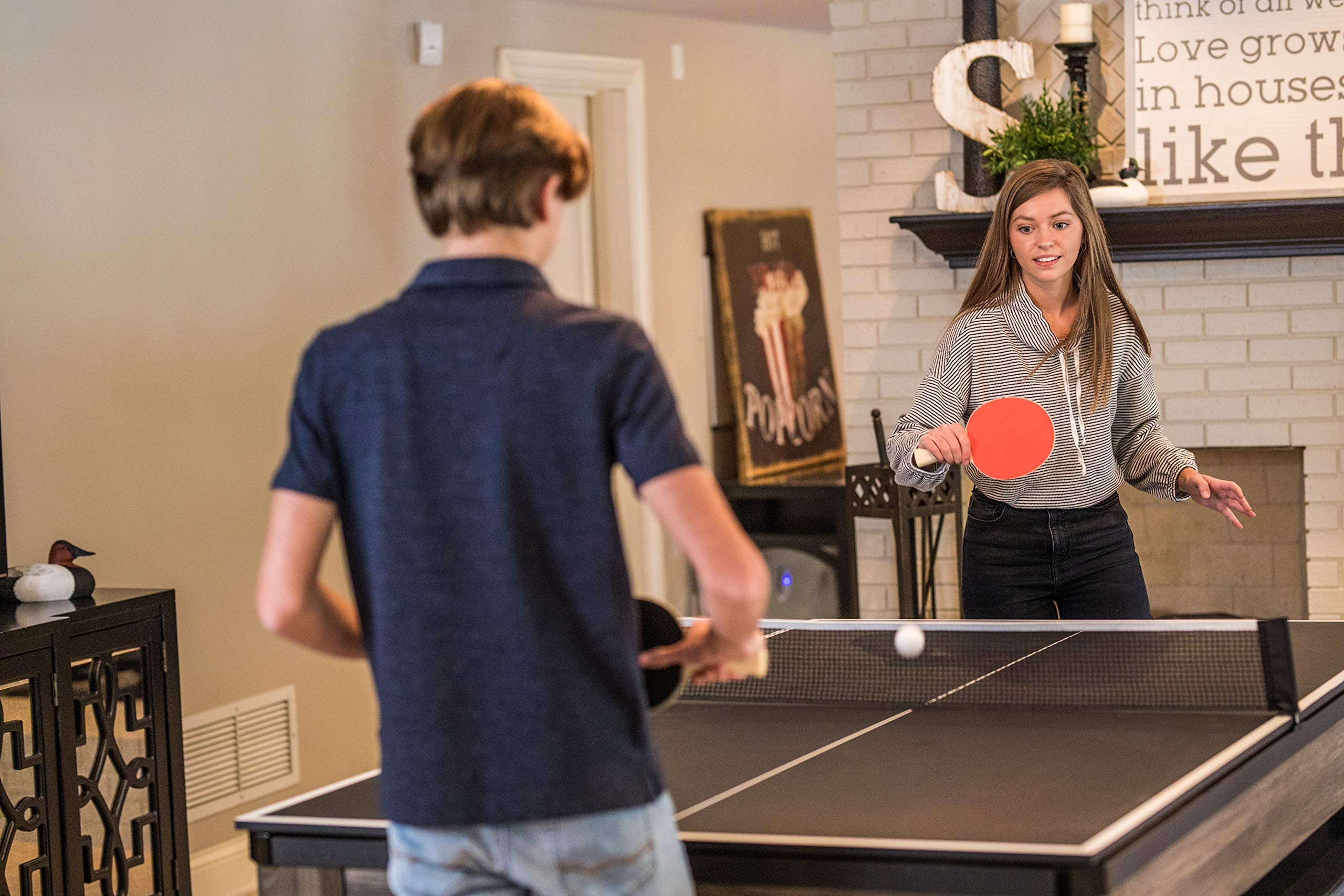 【Sports&Outdoors】7' Hampton 3-in-1 Combination Table Includes Billiards, Table Tennis & Dining Table