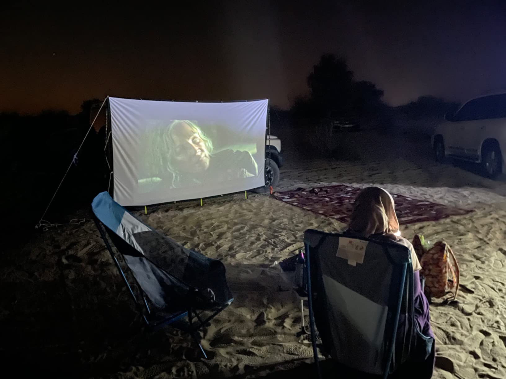 【Electronics】Smart Wi-Fi Mini Projector, 100 ANSI Lumen Portable Projector, 360° Speaker, Movie Projector