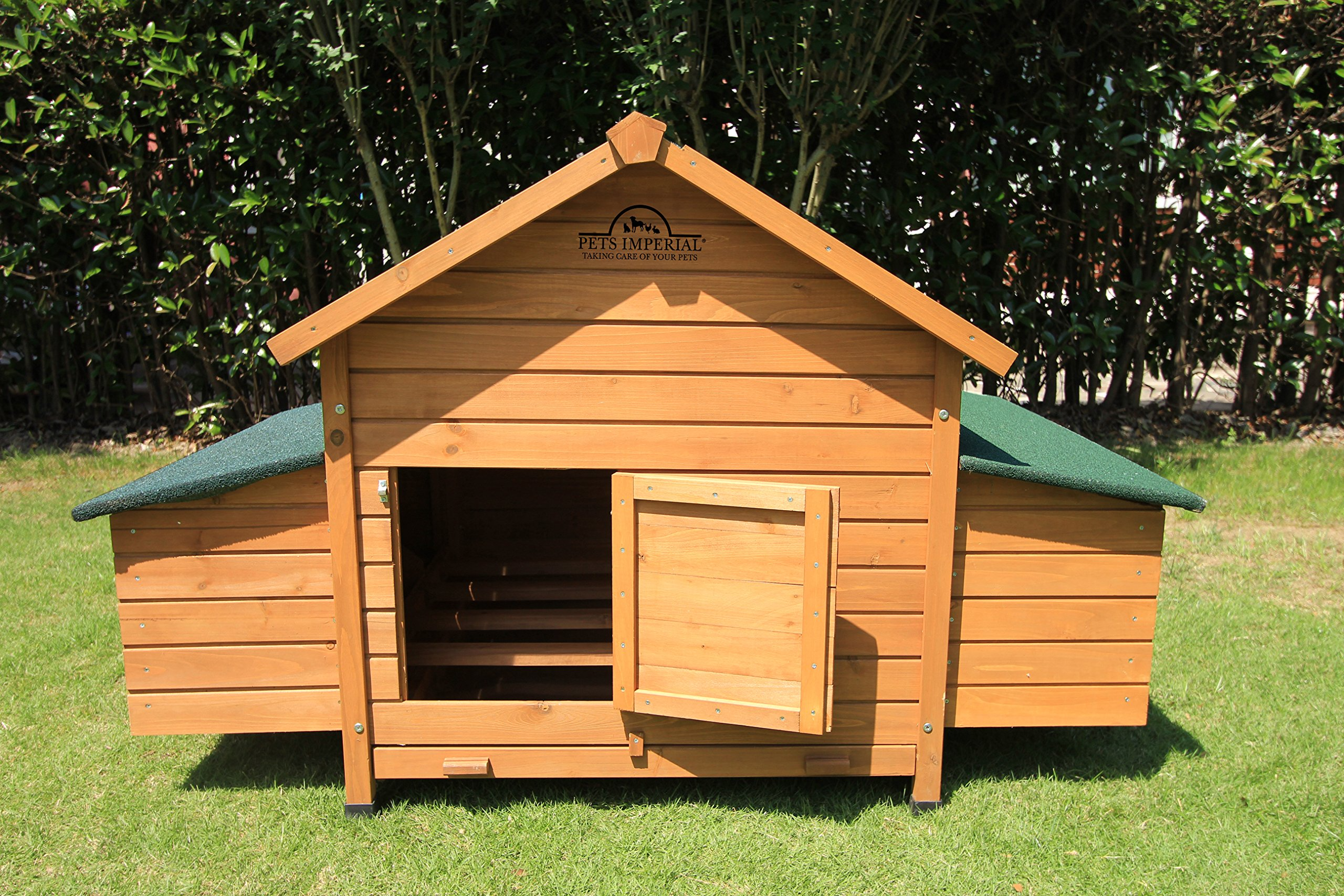 【Pet】Double Savoy Large Chicken Coop with 2 Nest Boxes Suitable Up to 10 Small Birds