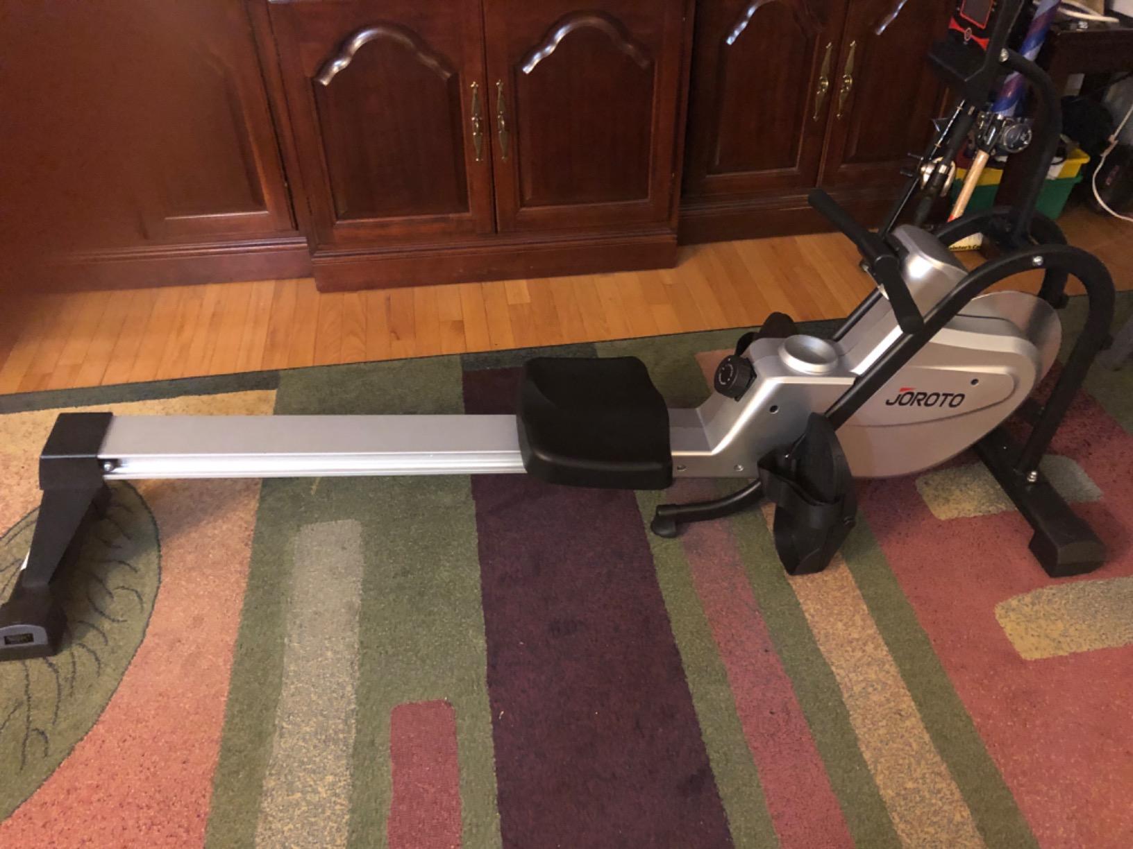 【Sports&Outdoors】Magnetic Rower Rowing Machine with LCD Display 300LB Weight Capacity Row Machine Exercise Rower