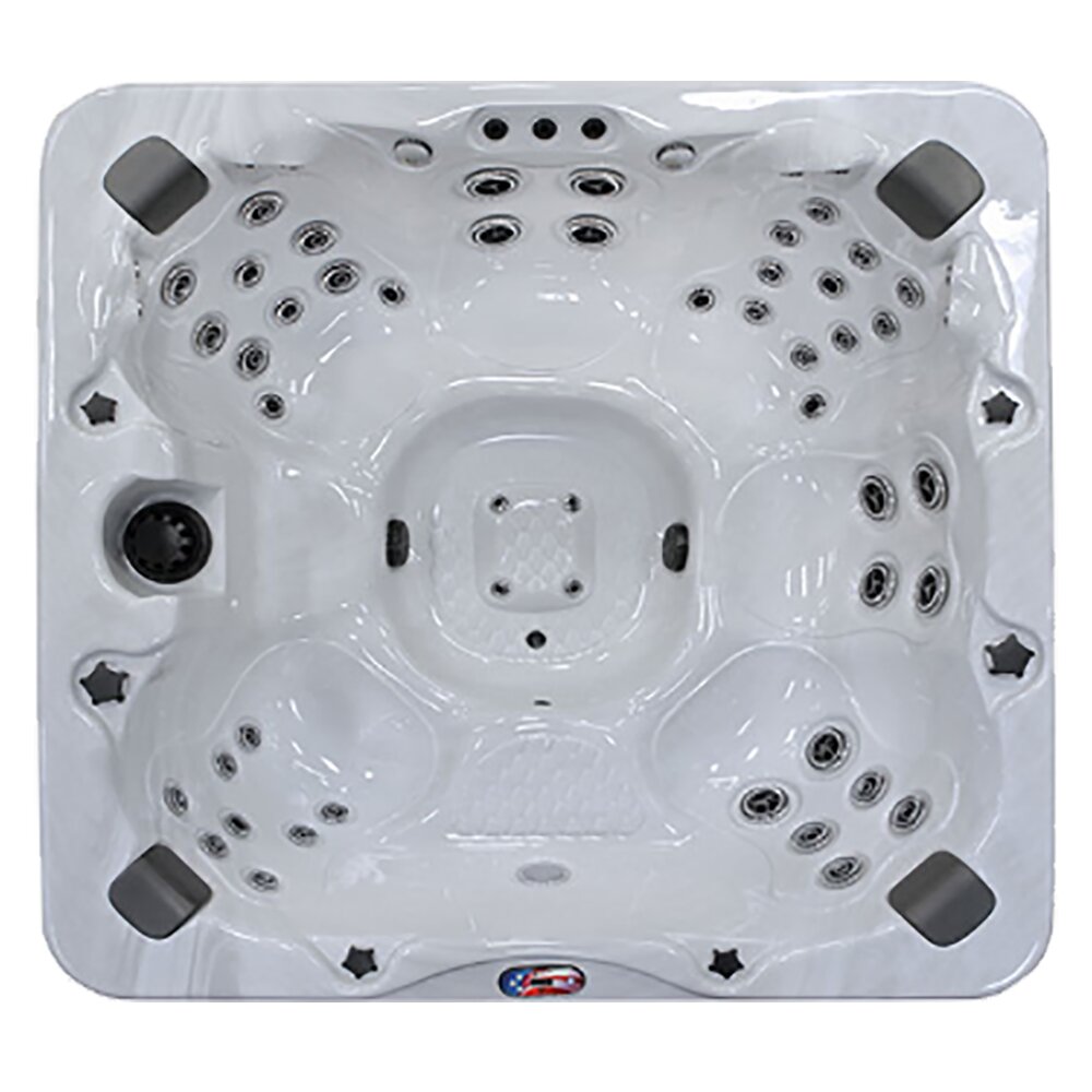 【Sports&Outdoors】American Spas 7 - Person 56 - Jet Acrylic Square Hot Tub with Ozonator and Built-In Speaker