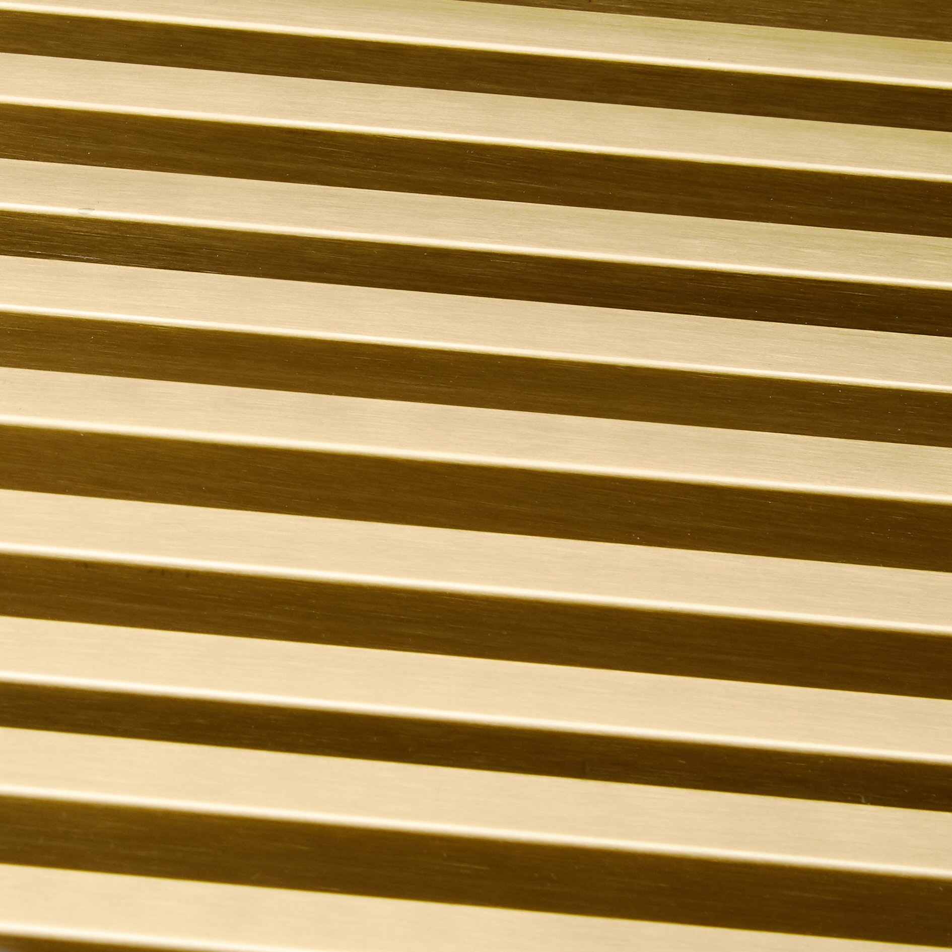 【Furniture】Gridiron Gold Contemporary Modern Stainless Steel Coffee Table With Tempered Glass Top