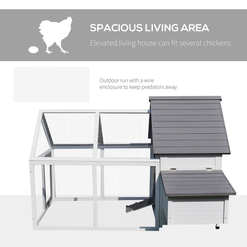 【Home&Garden】【BS】Camas Chicken Coop with Chicken Run For Up To 3 Chickens
