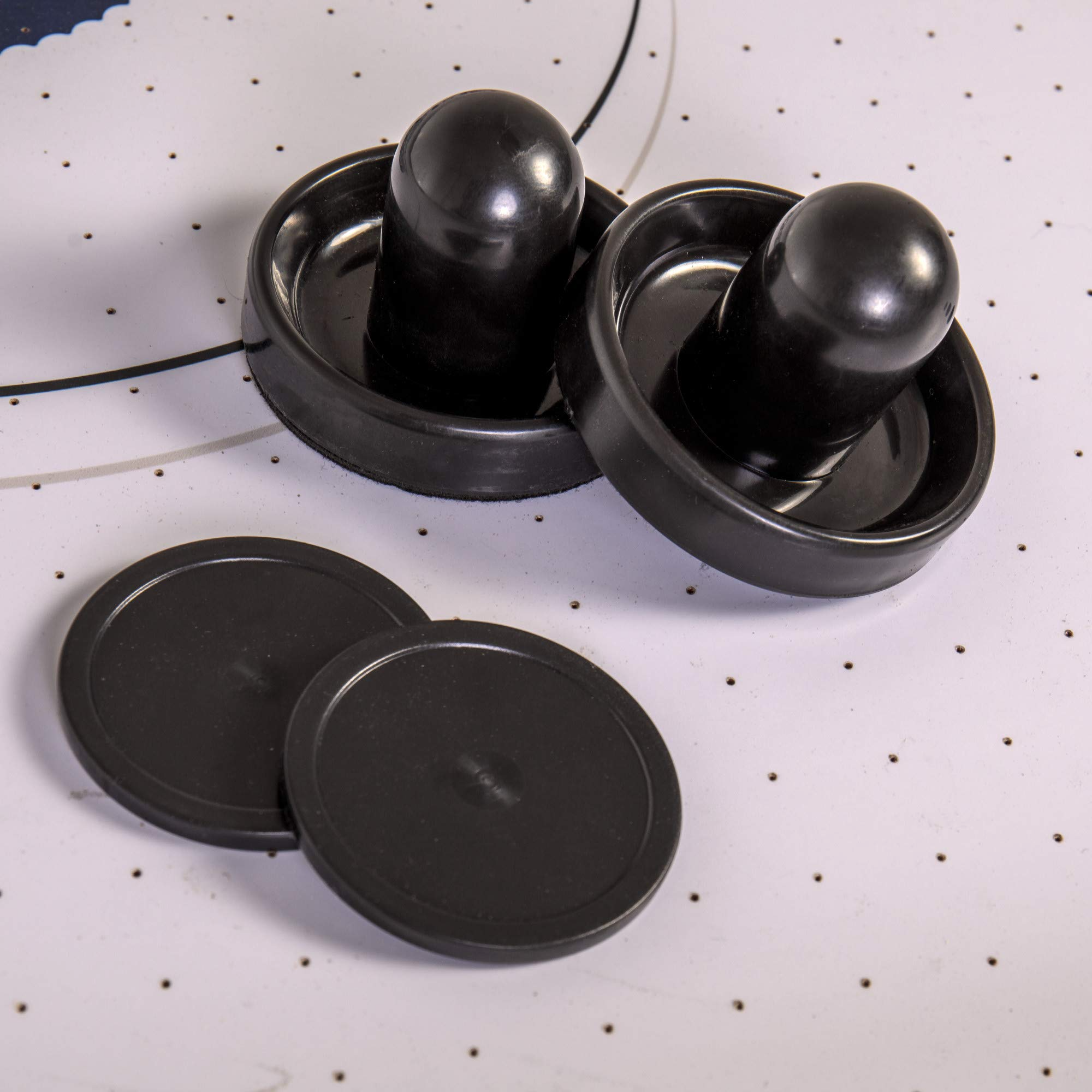 【Sports&Outdoors】Brookdale Air-Powered Hockey Table with Rustic Wood Grain Finish