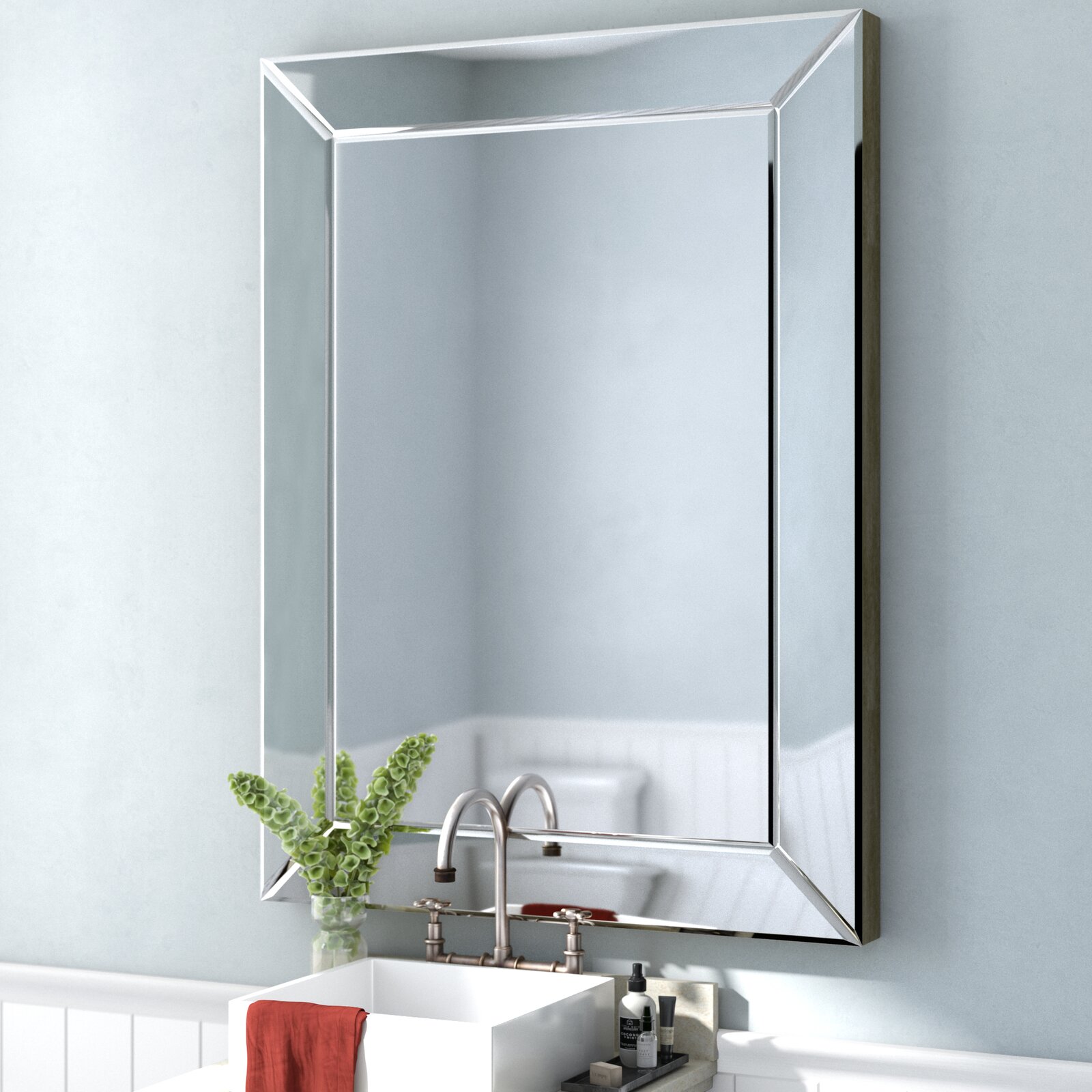 【Home Improvement】Oren Rectangle Glass Wall Mirror