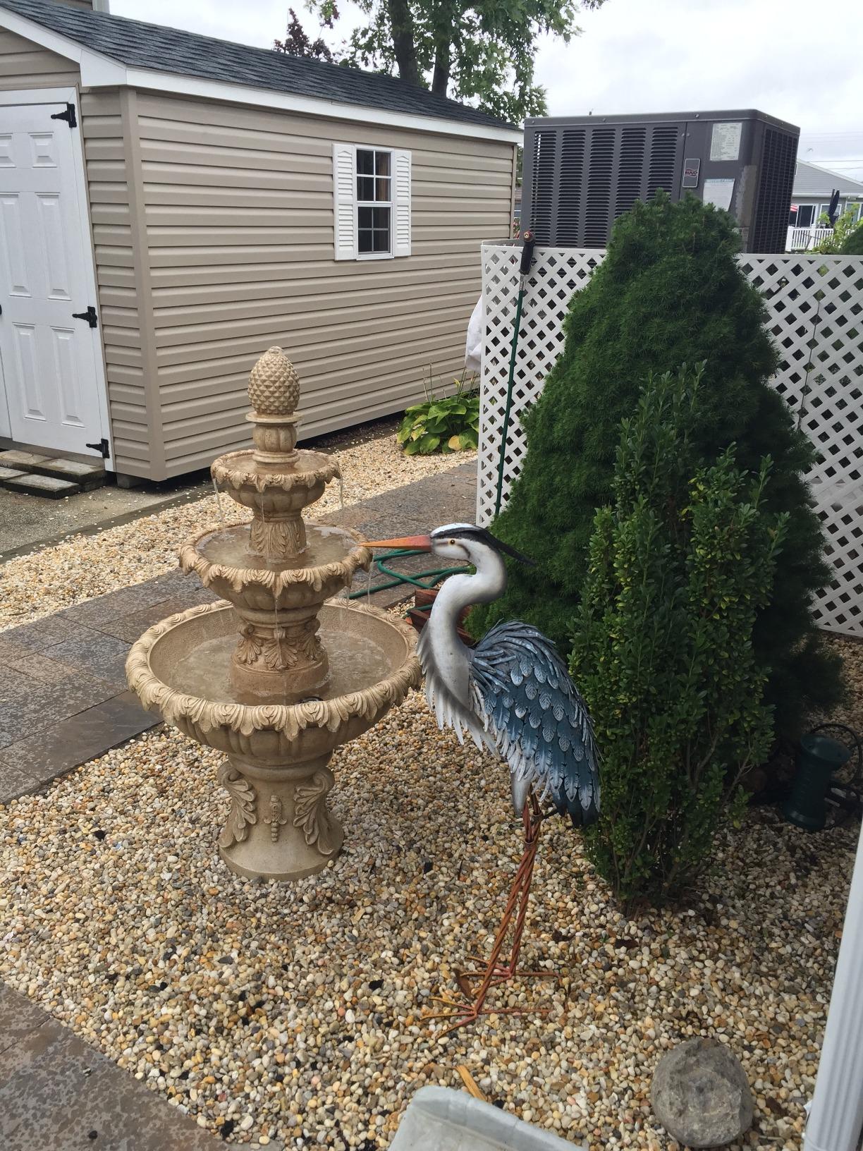 【Décor】Kenroy Home Ibiza Water Fountain, Outdoor Floor Fountain, Sandstone