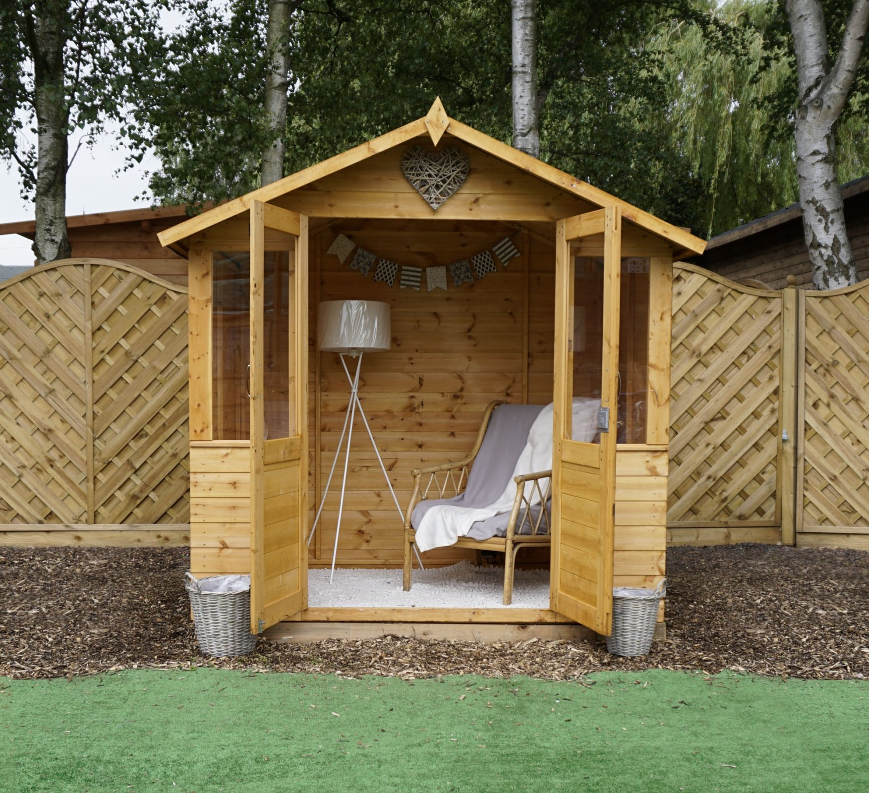 【Home&Garden】7x5 Summerhouse with Half Glazed Doors