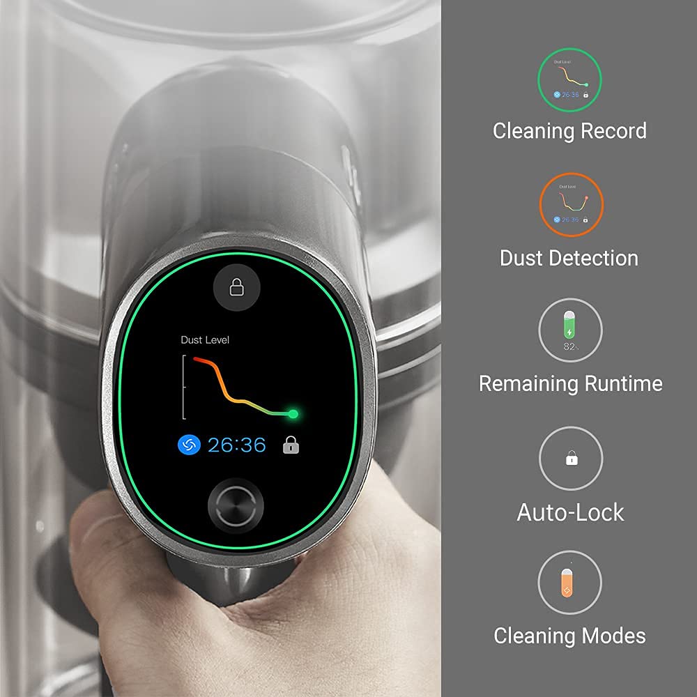 【Appliances】Cordless Vacuum Cleaner, 90min Long Runtime, 190 AW Robust Suction for Hard Floor Stairs