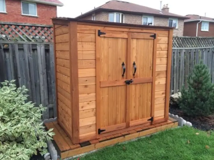 【Storage Shed】Grand Garden Chalet 6 ft. W x 3 ft. D Solid Wood Tool Shed