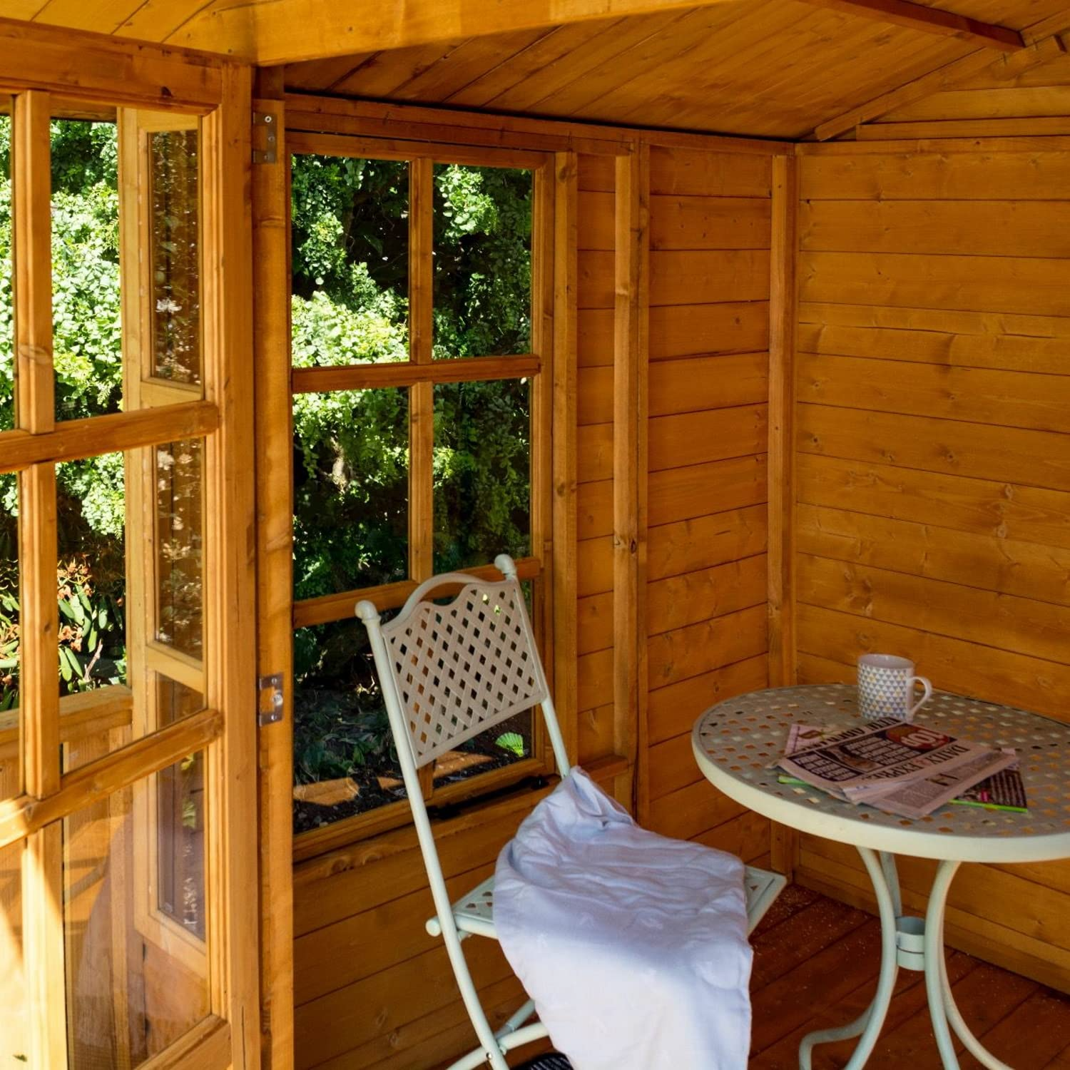 【Home&Garden】7x7x10 Summerhouse, Honey Brown