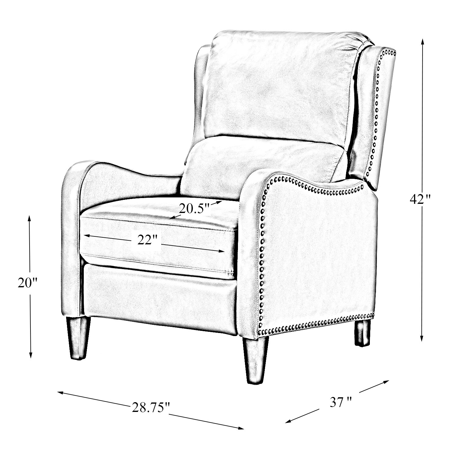 【Furniture】Westmere Leather Recliner