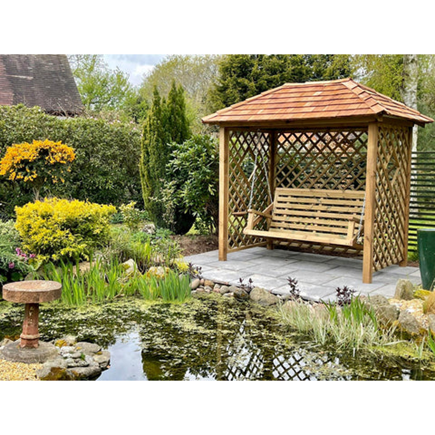 【Home&Garden】Heritage Garden Swing (Natural Finish)