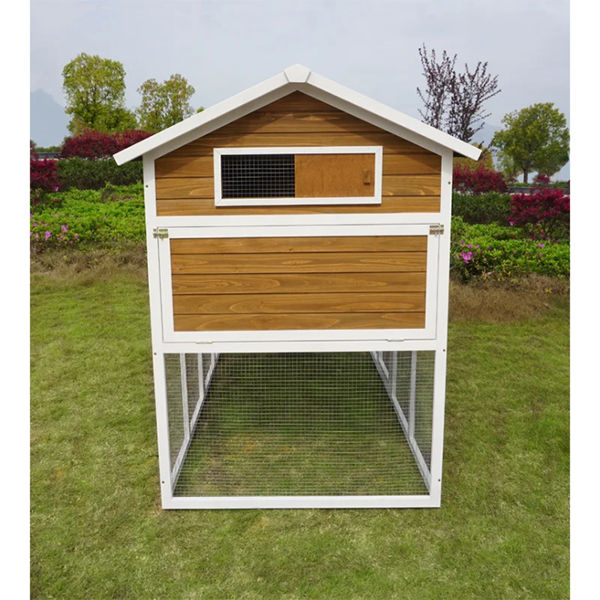 【Home&Garden】【BS】Shanae Walk In Chicken Coop with Chicken Run For Up To 8 Chickens
