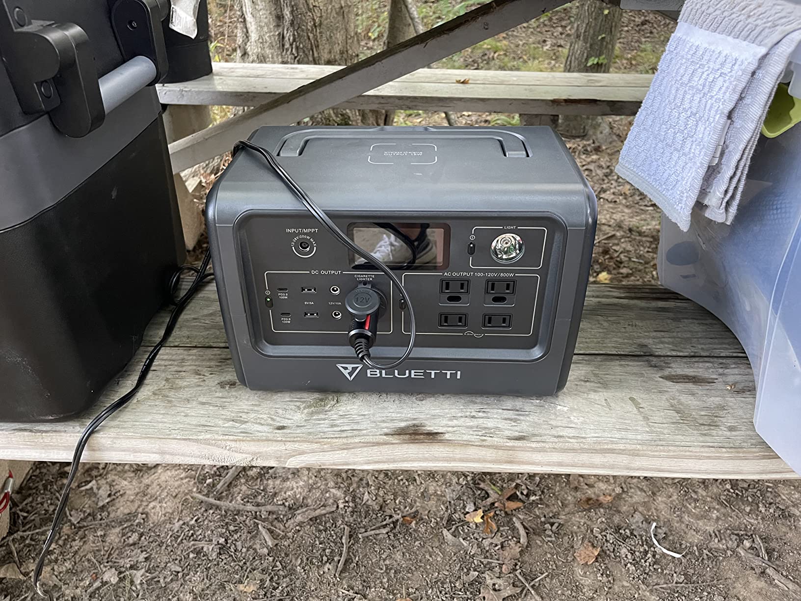 【Appliances】BLUETTI Portable Power Station EB70S, 716Wh LiFePO4 Battery Backup w/ 4 800W AC Outlets (1,400W Peak)