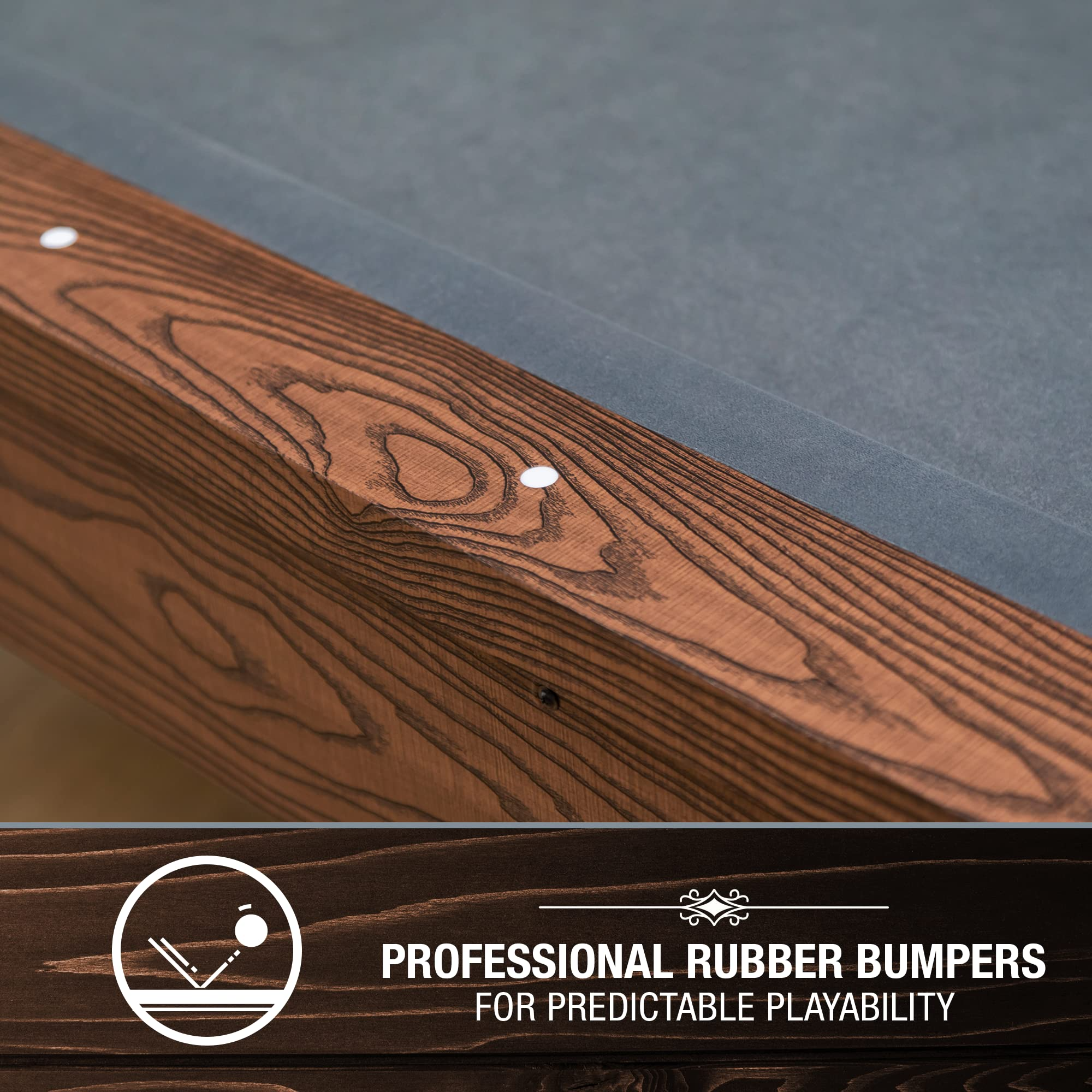 【Sports&Outdoors】Professional Grade Billiard Tables Pool Table, Scratch Resistant Luster Long Finish