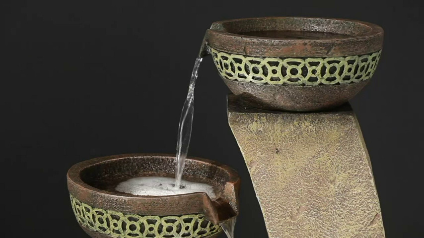 【Décor】Four Bowl Outdoor Floor Water Fountain 41