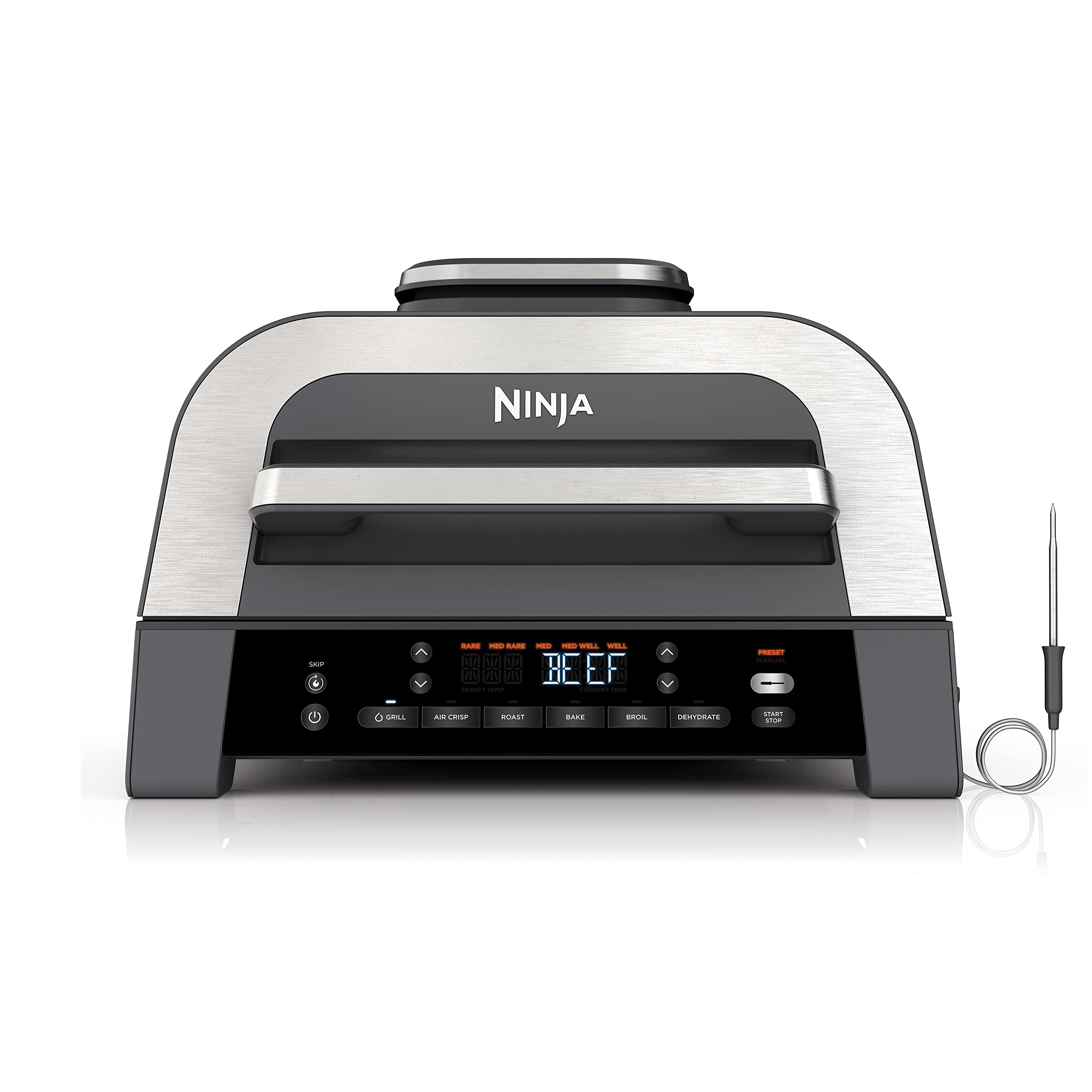 【Appliances】Ninja EG201 Foodi 6-in-1 Indoor Grill with Air Fry, Roast, Bake, Broil & Dehydrate