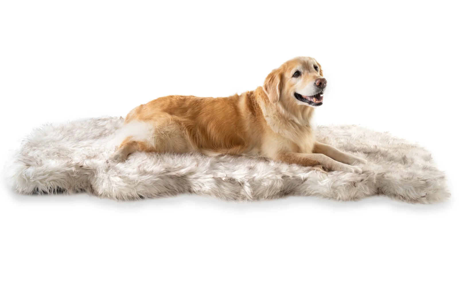 【Pet】Pretor Puprug Runner Faux Fur Memory Foam Dog Curve Mat