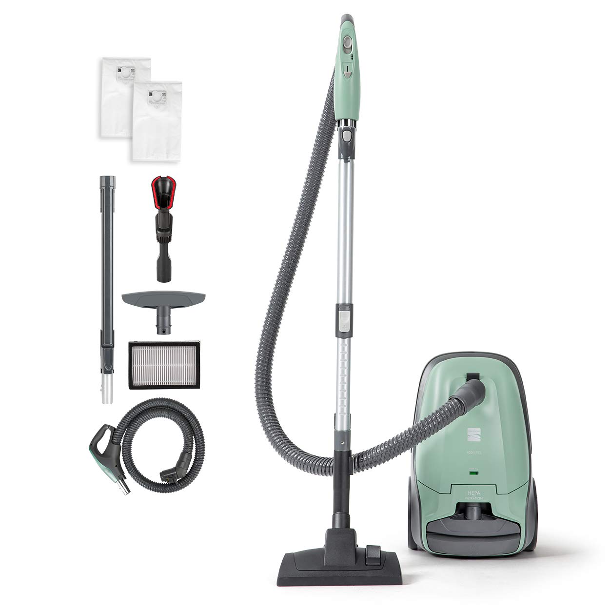 【Appliances】Canister Vacuum Cleaner 2-Motor Power Suction with Pet PowerMate & Cleaning Tools