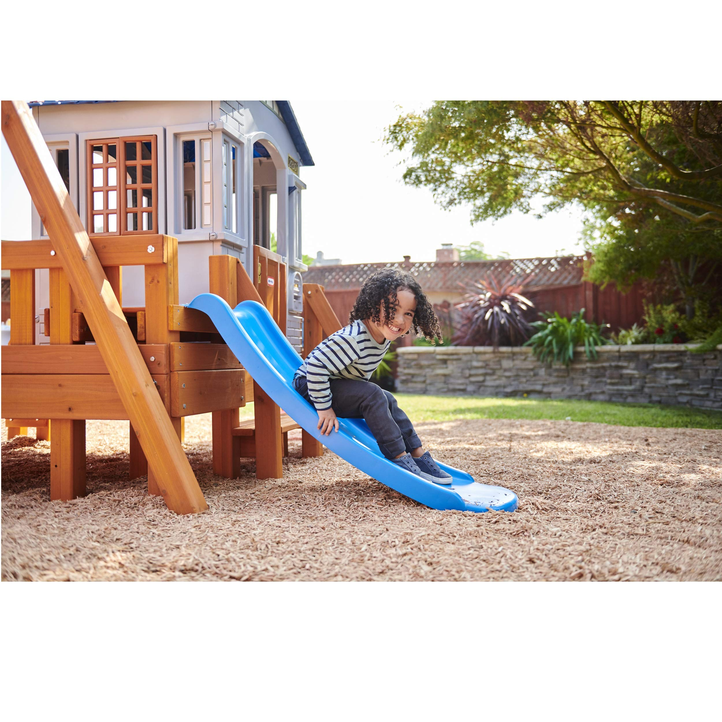 【Baby&Kids】Chipmunk Cottage Outdoor Wooden Backyard Playset with Swing Set and Playhouse for Kids