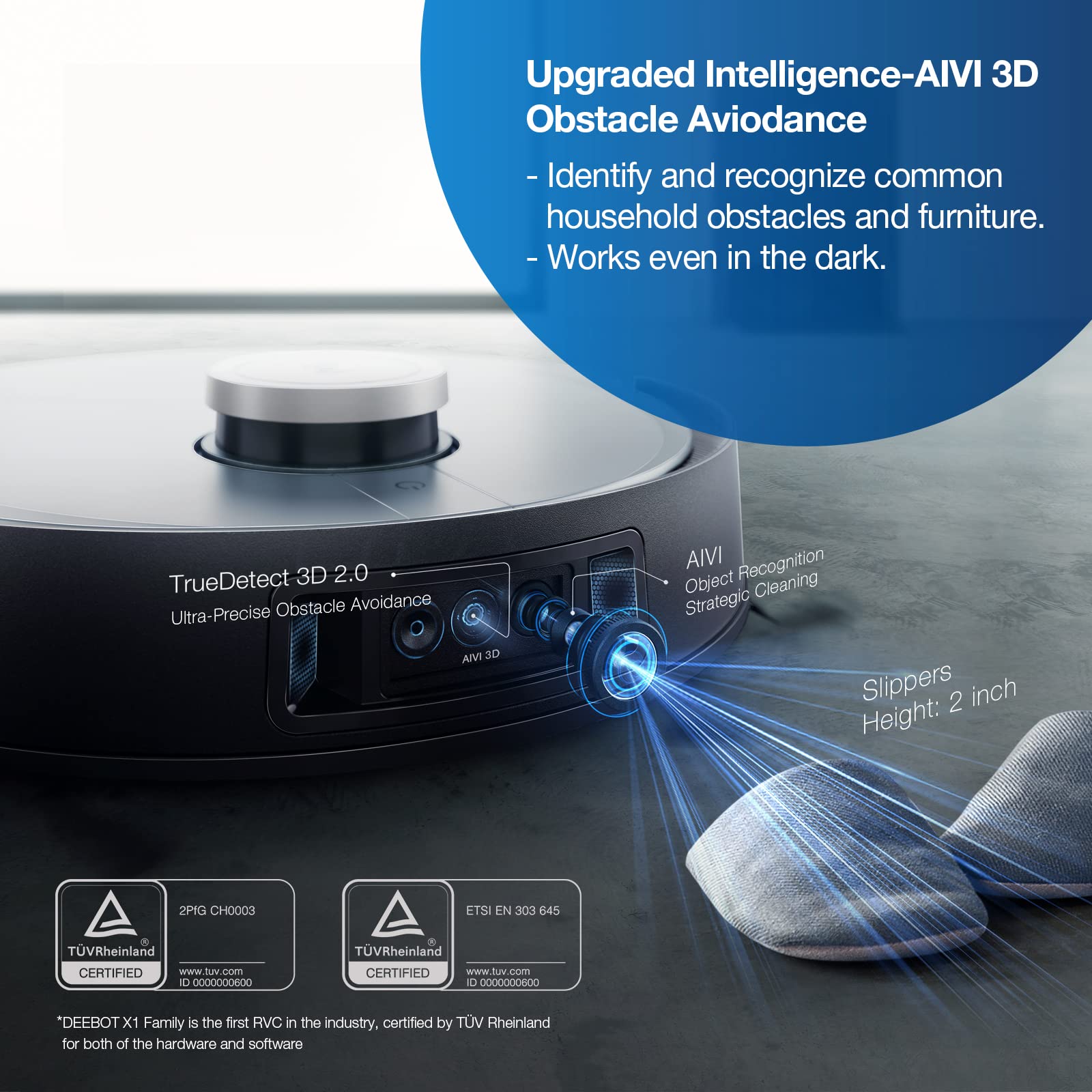 【Appliances】Robot Vacuum & Mop Combo with Auto-Cleaning Station, 5000Pa, Upgraded Laser Navigation