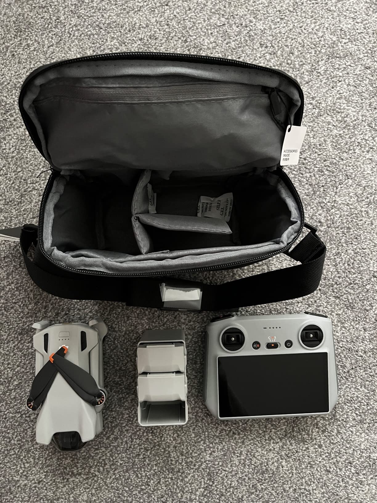 DJI Mini 3 Fly More Combo (DJI RC), Lightweight 3x Mechanical Gimbal Mini Camera Drone with 4K HDR Video, 3 Batteries for 114-min Flight Time, Vertical Shooting, 32800ft (10km) Video Transmission