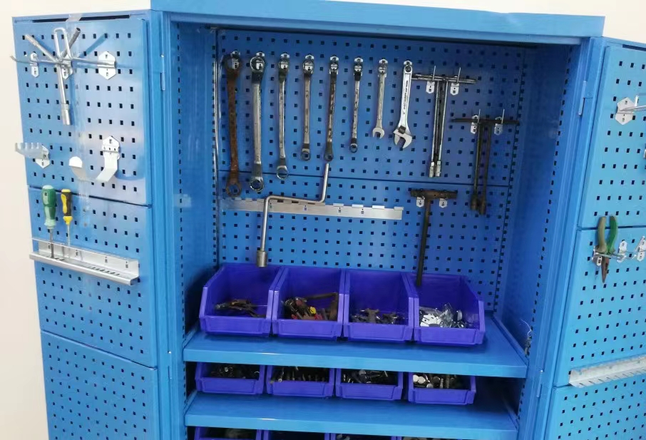Heavy tool cabinet Leather cabinet double door Intelligent hardware tool cabinet storage cabinet