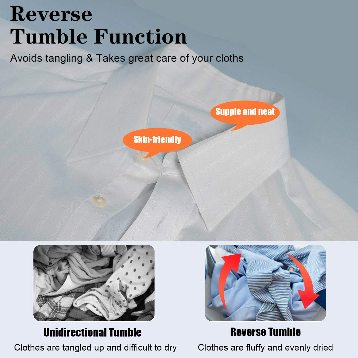 【Appliances】COSTWAY 1700W Electric Portable Clothes Dryer, 13.2 lbs Capacity Front Load Compact Tumble Laundry Dryer