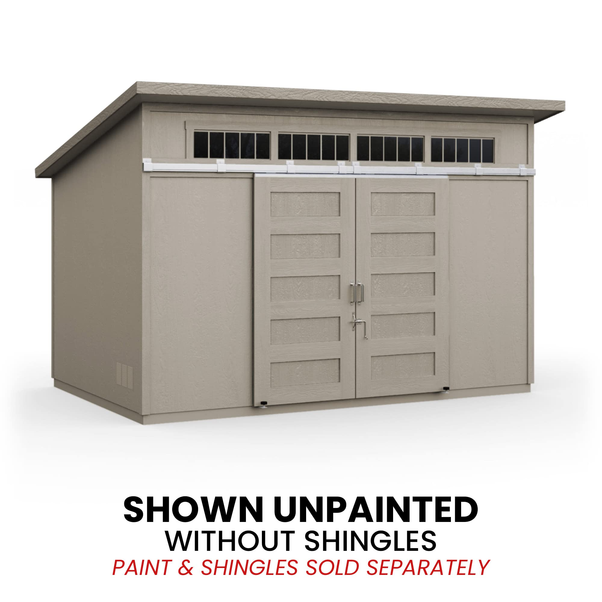 【Storage Shed】Palisade 12x8 Do-it-Yourself Wooden Storage Shed with Floor