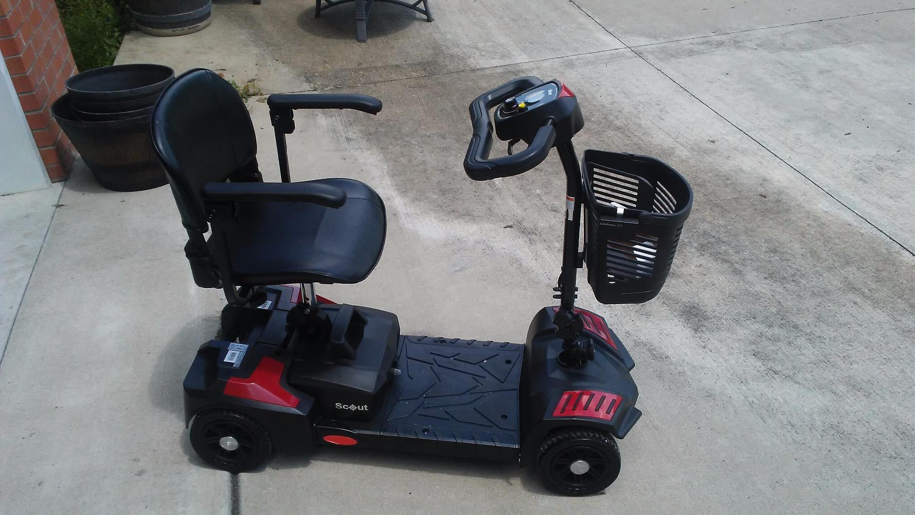 【Sports&Outdoors】Drive Medical Drive Medical Scout Compact Travel Power Scooter, 4 Wheel