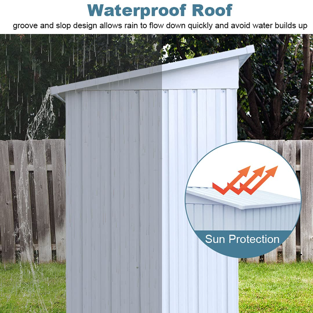 5 x 3 FT Outdoor Storage Sheds,Metal Sheds Outdoor Storage for Patio Lawn Backyard