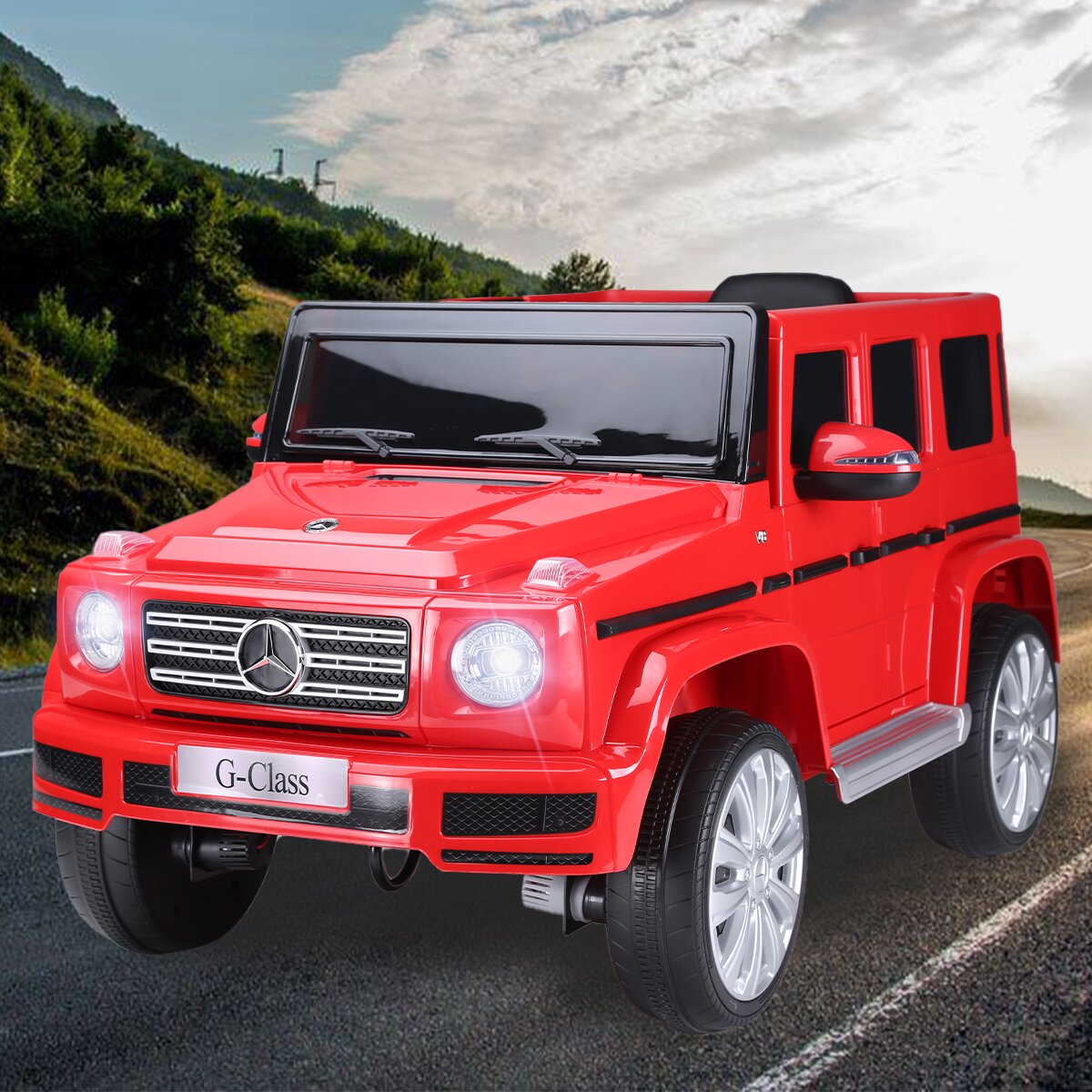 【Baby&Kids】12V Mercedes Benz G500 Licensed Kids Ride On SUV Car with Remote Control