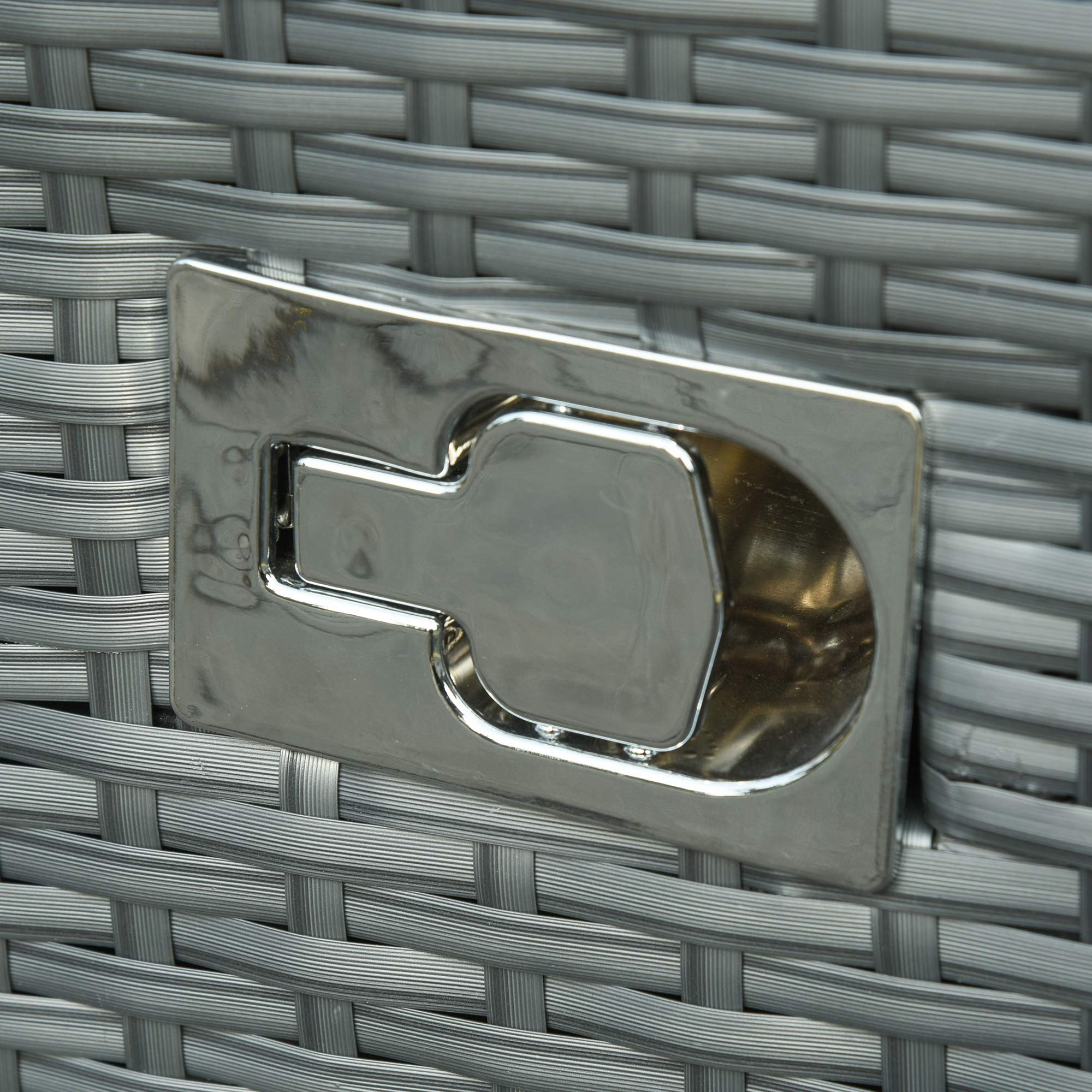 【Furniture】6-PCs Patio Furniture Set Outdoor Wicker Sofa Set with Tea Table Gas Spring & Soft Cushion