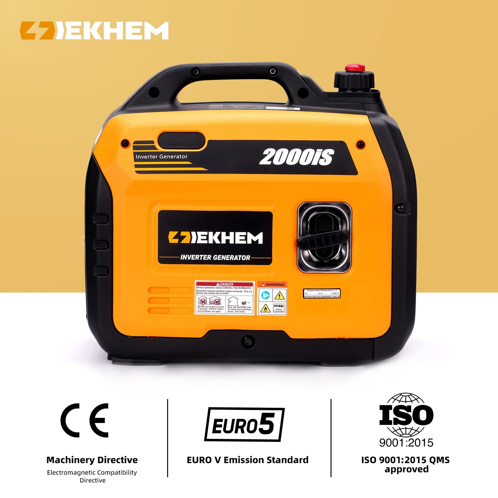 【Appliances】2000W Portable Inverter Generator Petrol Silent Pure Sine Wave Generator