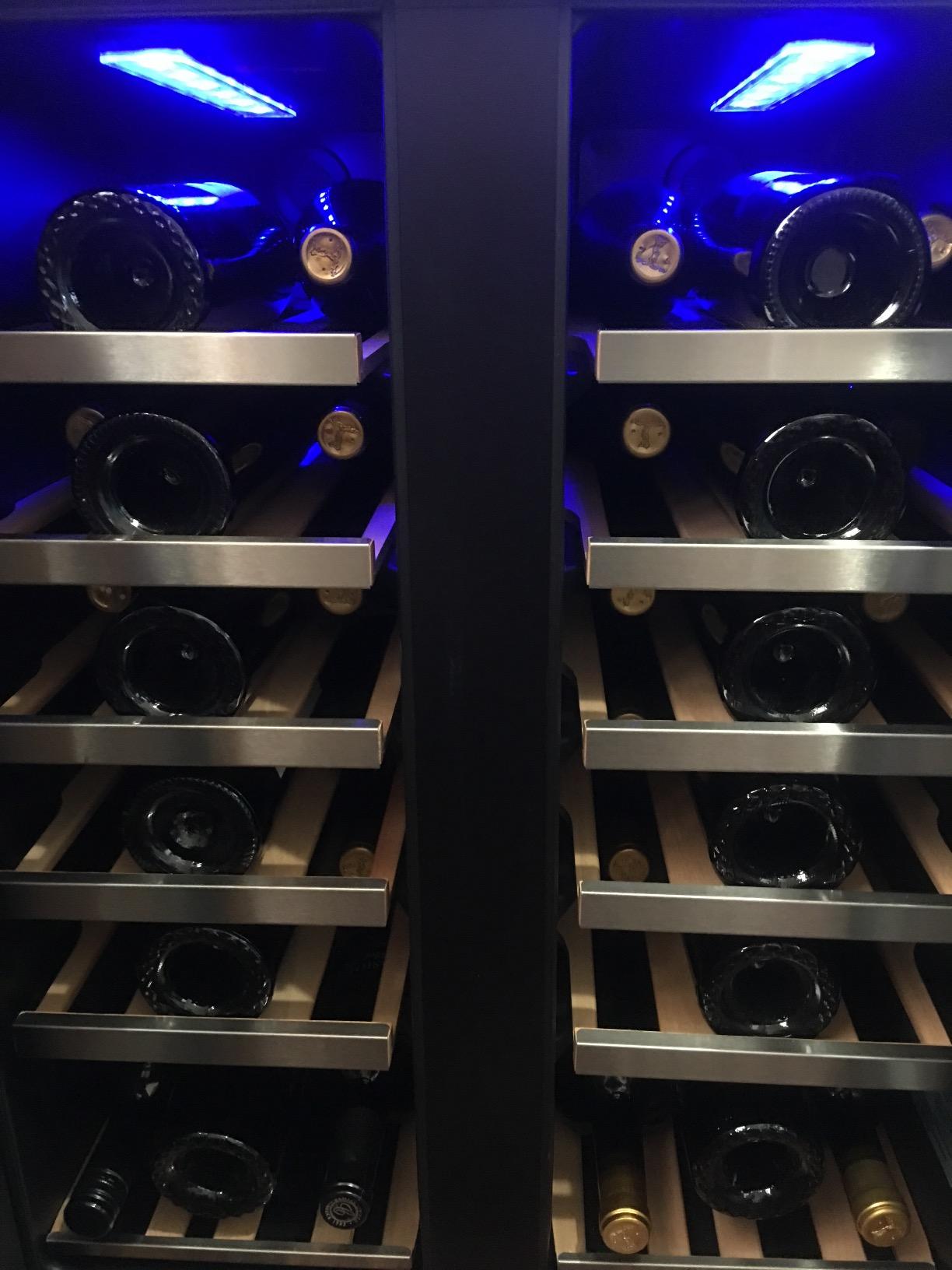 EdgeStar 36 Bottle Built-In Dual Zone French Door Wine Cooler