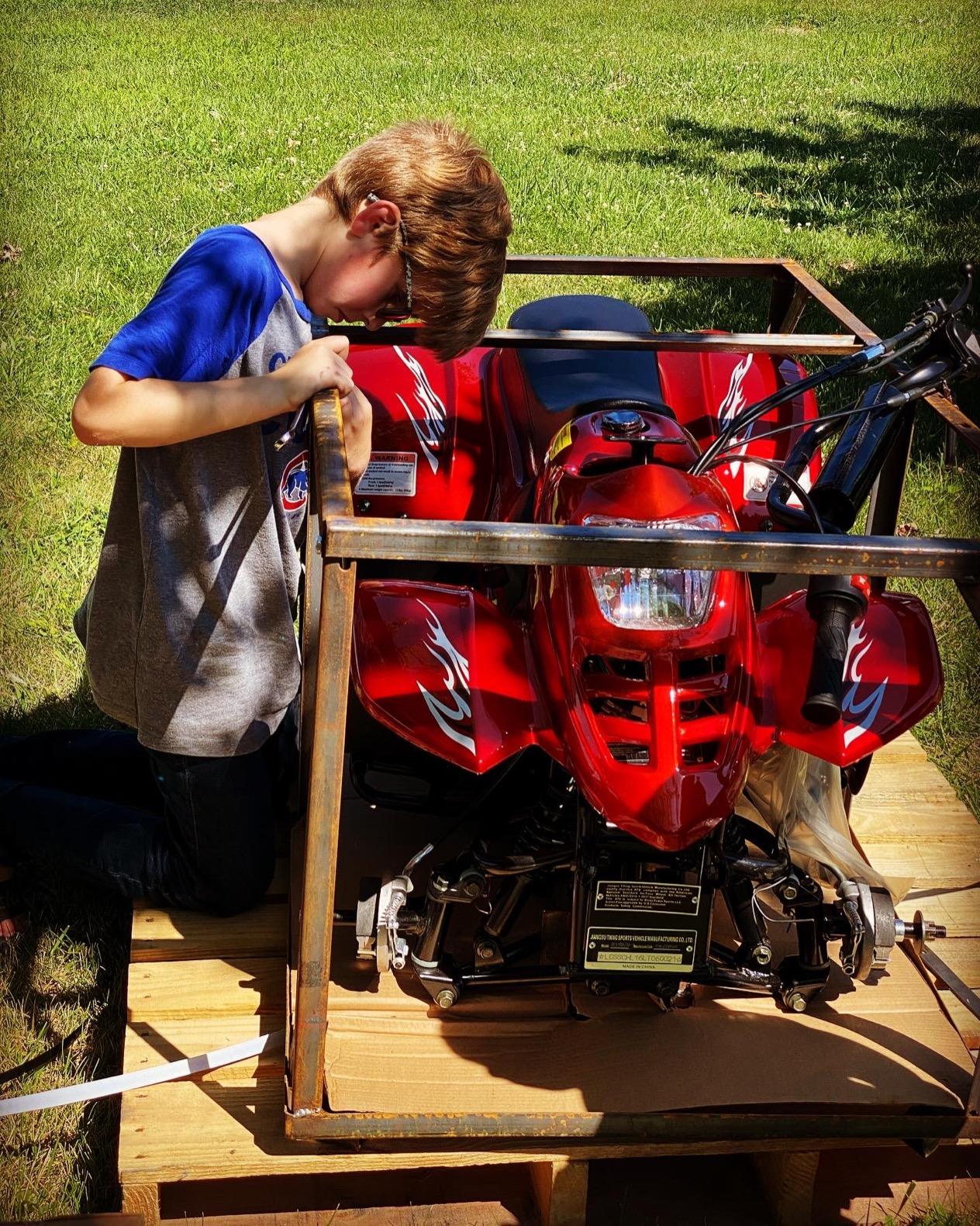 【Sports&Outdoors】X-PRO 110cc ATV Quads ATV Quad ATVs 4 Wheeler