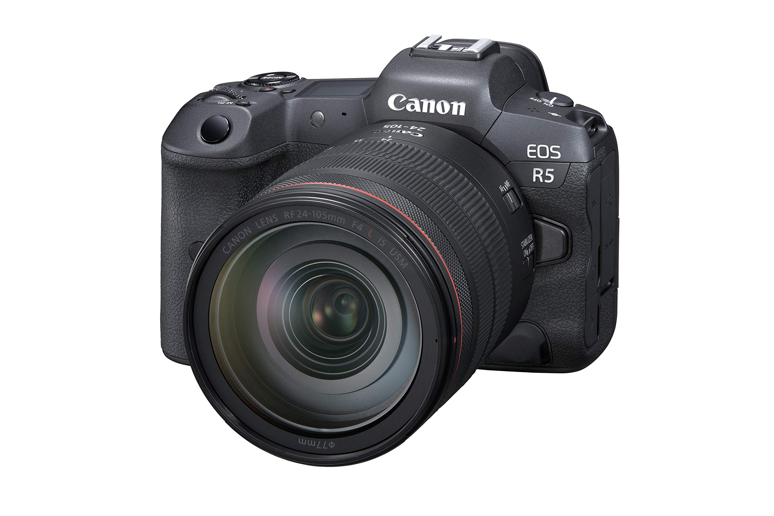 【Electronics】Canon EOS R5 Full-Frame Mirrorless Camera w/ RF24-105mm F4 L is USM Lens Kit - 8K Video(Body + Lens)