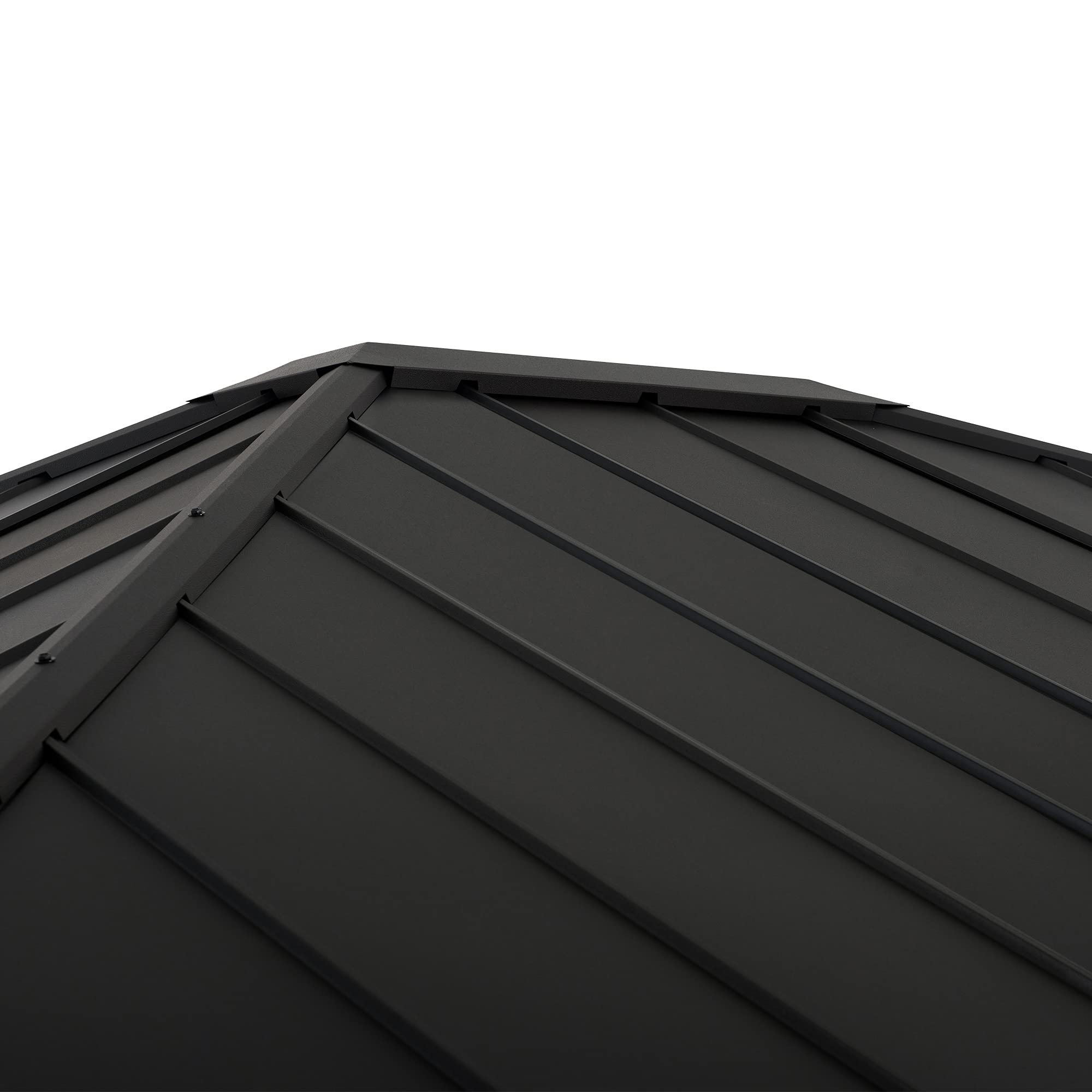 【Gazebo】13x15 Outdoor Steel Hardtop Gazebo with Planters & Ceiling Hook for Patio, Garden & Backyard Activities