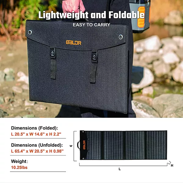 【Appliances】Baldr Solar Generator 330W, Portable Power Station Backup Battery 288Wh