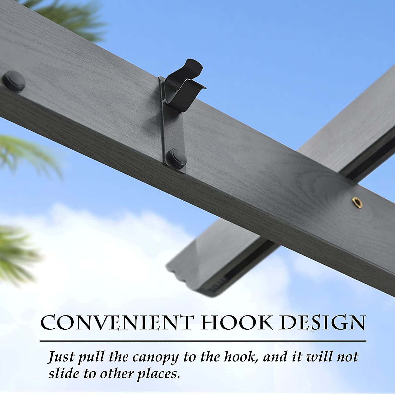 【Gazebo】10' X 12' outdoor retractable pergola，Modern Yard Grape Trellis PergolaGazebo