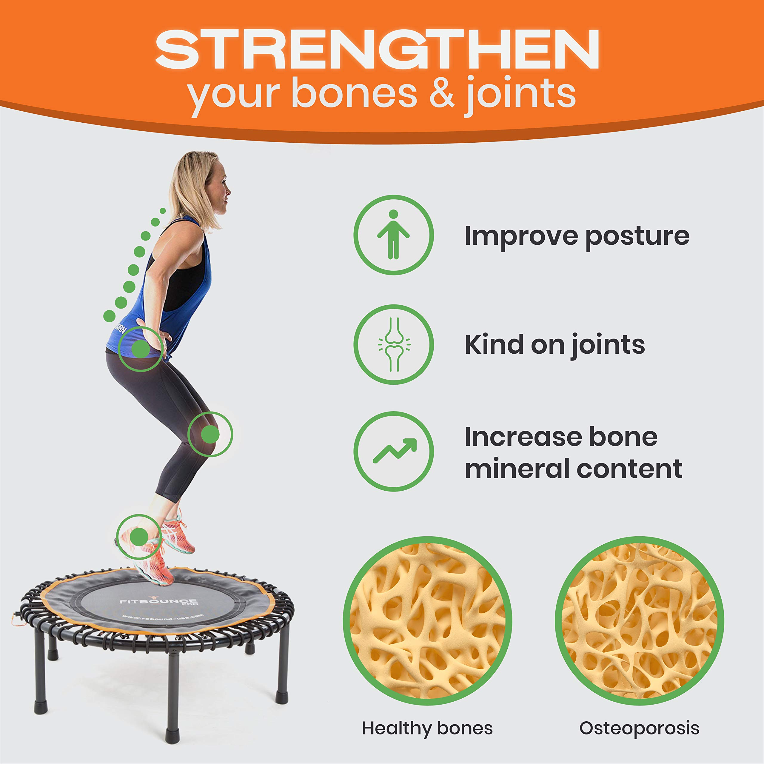 【Baby&Kids】Half Folding, Silent Professional Mini Trampoline for Adults & Kids